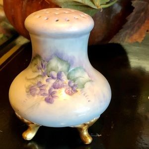 Vintage hand painted Muffineer, Sugar Shaker, EUC